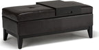 SIMPLIHOME Oregon Storage Ottoman Bench by SimpliHome