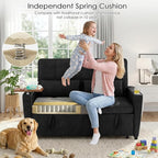 54'' Sleeper Sofa Bed, Convertible Pull Out Couch Futon - Image 6