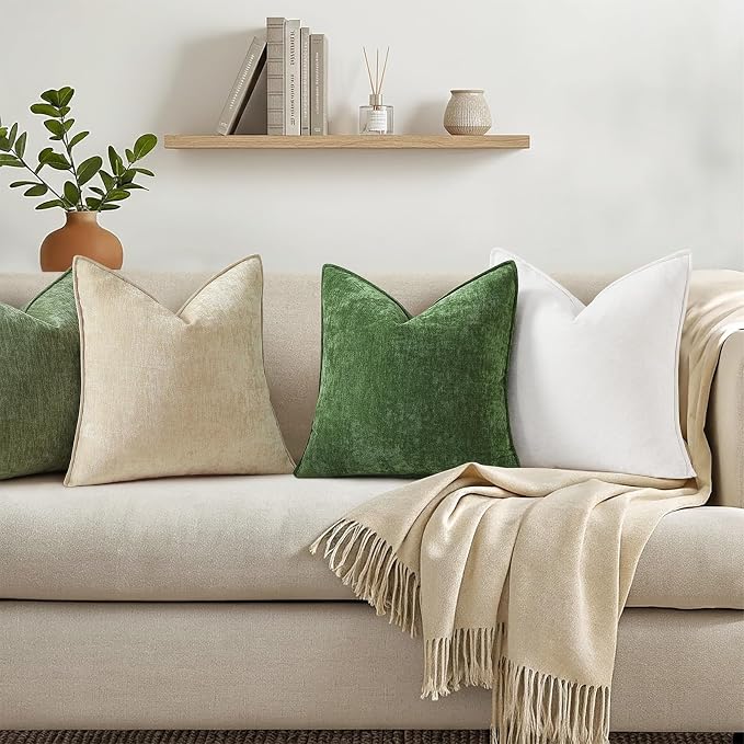 decorUhome Summer Couch Throw Pillow Covers 18x18 Set of 2, Decorative Soft - Image 3