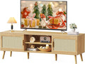 SUPERJARE Boho TV Stand for 65 Inch TV, Entertainment Center by SUPERJARE