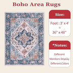 SERISSA 3x4 Washable Non Slip Boho Area Rug - Image 6