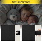 Black Out Curtains 45 Inch Long 2 Panels Burg - Image 4