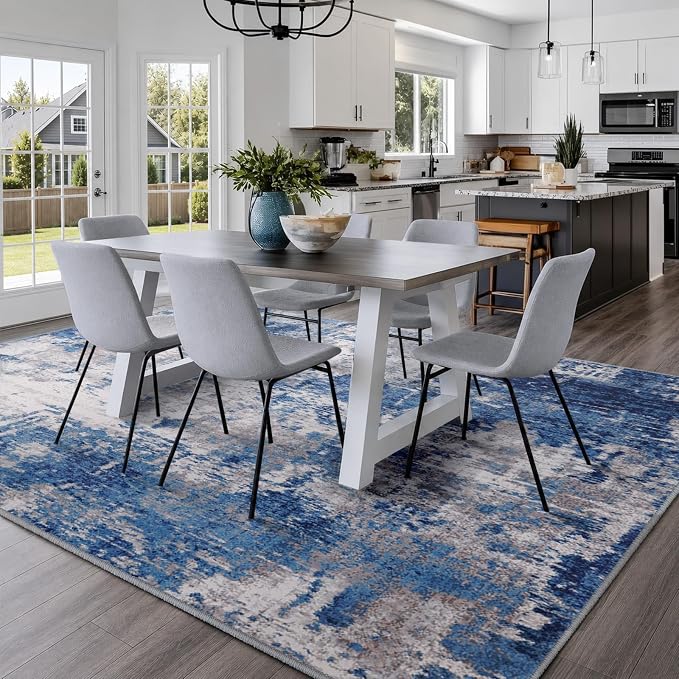 RELEANY Washable 6'x9' Abstract Area Rug - Image 3