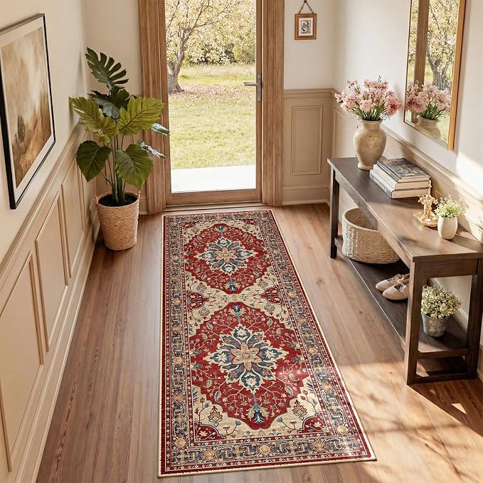 RELEANY Washable Area Rug, Runner 2'x5', Water Repellent, Pet Friendly by RELEANY