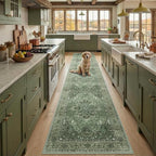 RELEANY Washable Area Rug, Runner 2'6"x12', Water Repellent, Pet Friendly by RELEANY