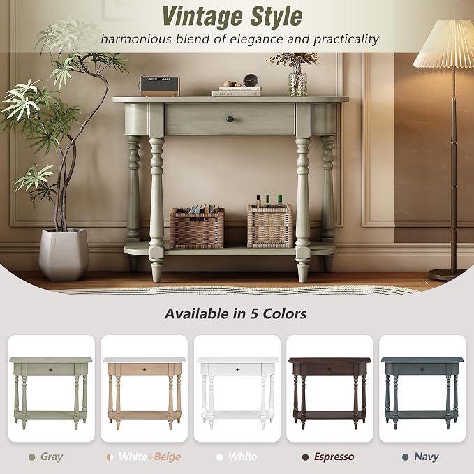 Retro Curved Console Table - Image 7