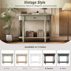 Retro Curved Console Table - Image 7