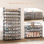 VTRIN 10 Tier Shoe Rack Tall Large Capacity Wide Shoe Organizer - Image 5
