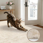 2'6''x8' Hallway Washable Runner Rug: Kitchen Carpet Retro Beige | Vintage Boho - Image 5