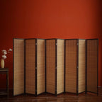 Furnnylane 8 Panel Bamboo Room Divider by Furnnylane