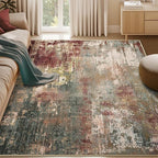 RELEANY Washable 5'x7' Abstract Area Rug by RELEANY