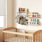 TidyCorner Upgraded Thick Floating Shelves, Solid Wood Bookshelf - Image 8