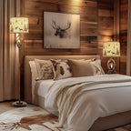Scenekoy Rustic Farmhouse Antlers Floor Lamp - Image 3