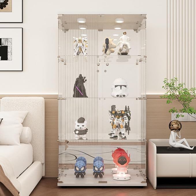 LFT HUIMEI2Y Glass Display Cabinet 4-Shelf - Image 7