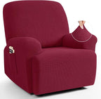 TAOCOCO Oversized Recliner Chair Covers, 1 Seater Streach Recliner Covers Soft by TAOCOCO
