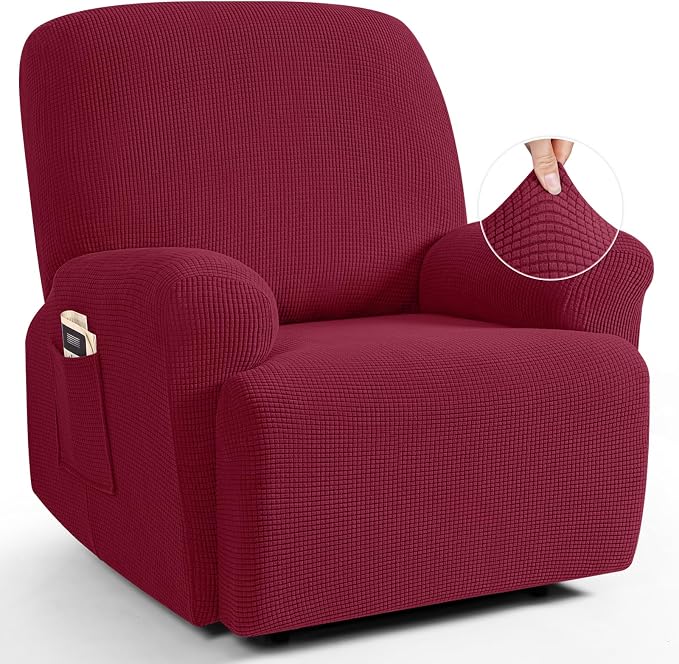 TAOCOCO Oversized Recliner Chair Covers, 1 Seater Streach Recliner Covers Soft by TAOCOCO