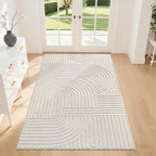 Pauwer 3x5 Area Rugs for Living Room, Modern Non Slip Washable Rug, Soft Fluffy by Pauwer