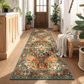 Yamaziot Washable Runner Rug, 3x8 Non-Slip Boho Vintage Hallway Kitchen Rug | by Yamaziot