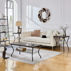 VECELO 3 Pieces Living Room Table Sets, Coffee and End Tables - Image 6