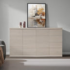 SICOTAS Buffet Cabinet with Storage Accent Sideboard Modern Credenza with Doors - Image 2