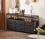Huuger LED TV Stand for Bedroom, 47 Inch Dresser TV Stand for 43, 55 Inch TV - Image 3