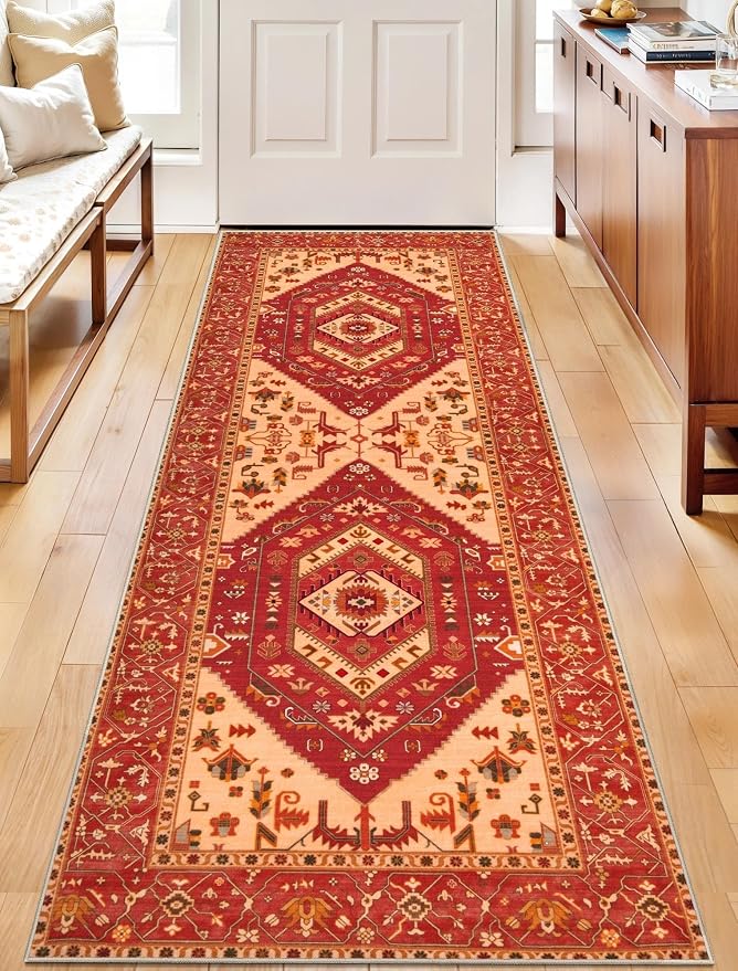 SERISSA 2x6 Washable Non Slip Boho Runner Rug - Image 6