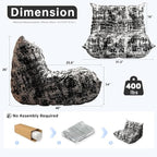 WHGBJA Memory Foam Bean Bag Chair - Image 2
