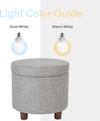 Homepop Home Decor | Upholstered Round Storage Ottoman | Ottoman - Image 11