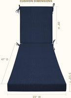 Honeycomb Outdoor Chaise Lounge Cushion - Image 2