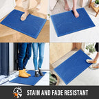 Sturdy Front Door Mat, Absorbent Muddy Dirt Resist Welcome Door Mats Outdoor - Image 4
