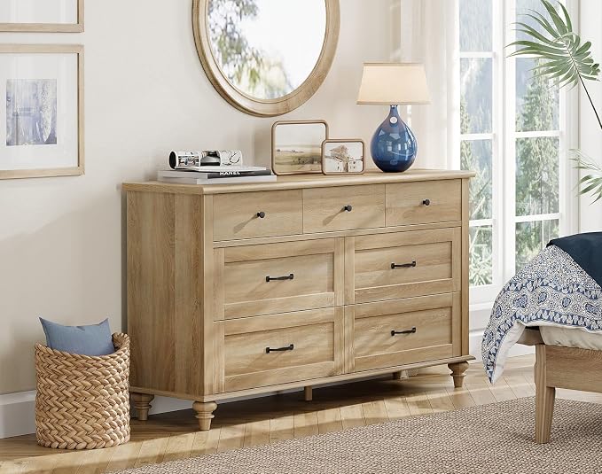 WAMPAT Farmhouse 7 Drawers Dresser - Image 4