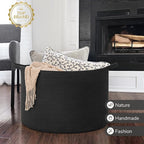 INDRESSME 115L Extra Large Black Blanket Basket, Dog Toy Bin Shoe Baskets Toy - Image 7