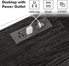 YGEOMER Black Entertainment Stand - Image 4