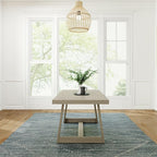 Plank+Beam 72 Inch Farmhouse Dining Table, Solid Wood Rustic Kitchen Table - Image 3