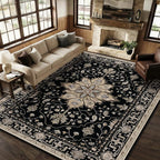 RELEANY Washable Area Rug, Large 9'x12', Water Repellent, Pet Friendly - Image 4