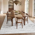cotiled Boho 5x8 Area Rugs for Living Room: Soft Moroccan Washable Rug | Solve - Image 6