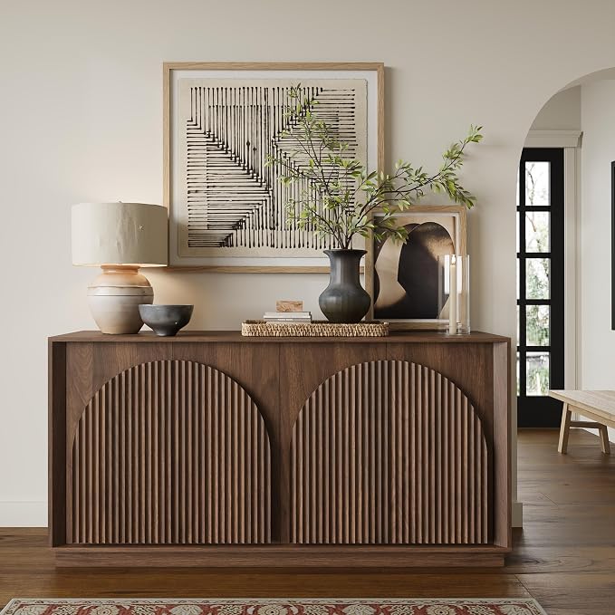 win2win Fluted Sideboard Buffet Cabinet - Image 3