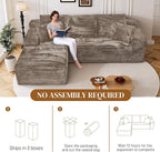108" L Shaped Boneless Sectional Couches - Image 4