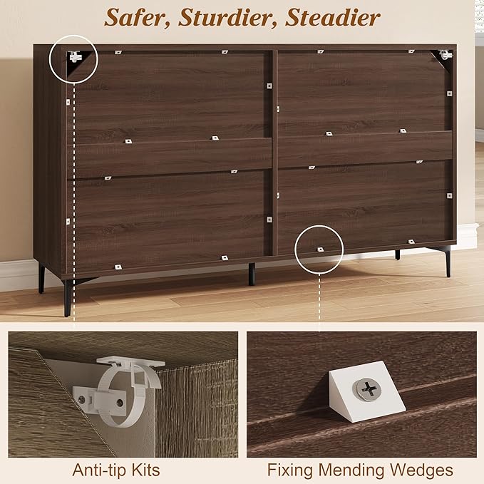 JASIWAY Buffet Cabinet with Storage, Modern Coffee Bar Cabinet Console Table - Image 5