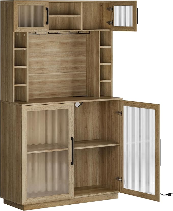 BELLEZE Coffee Wine Bar Cabinet - Image 8