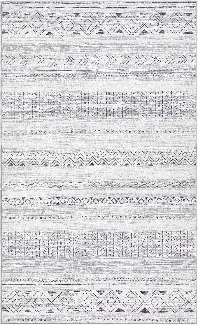 cotiled Washable 3x5 Entryway Rugs: Boho Moroccan Soft Small Rug | Solve Modern - Image 7