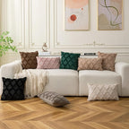 Set of 2 Soft Moroccan Throw Pillow Covers 20x20 Inch Plush Boho Decorative - Image 2