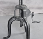 Topower Antique Industrial DIY Crank Stool Cast Iron Three-Legged Chair Bar - Image 4