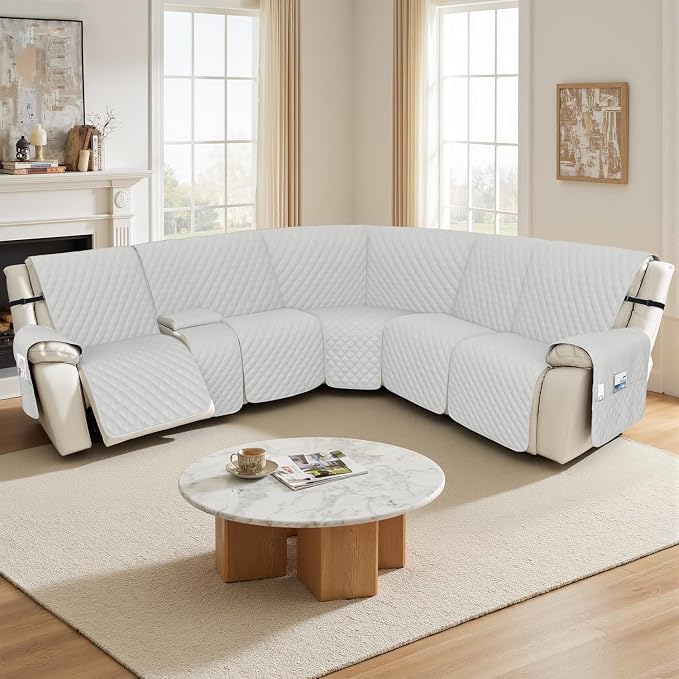 Arfntevss Recliner Sectional Couch Covers 1OO% Waterproof L Shape Sofa Cover - Image 7