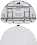 Flash Furniture Stonewall 6' Round Plastic Folding Event Table - Image 7