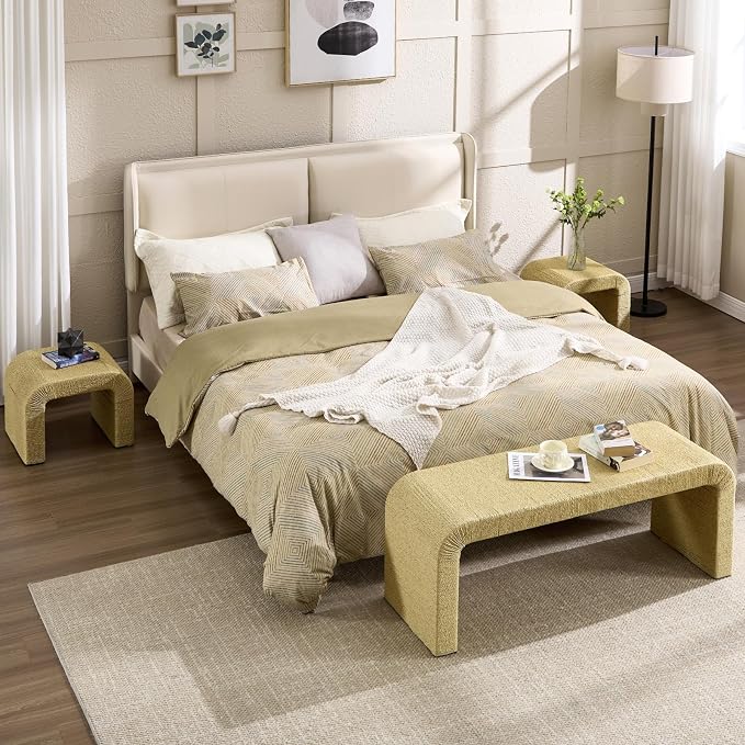 LZAREAL 3-Piece Nesting Woven Rope Coffee Table Set, Modern Coastal Center - Image 8