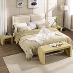 LZAREAL 3-Piece Nesting Woven Rope Coffee Table Set, Modern Coastal Center - Image 8