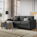 Sectional Sofa Couches for Living Room, Comfy Fabric Convertible Sectionals by Lonkwa