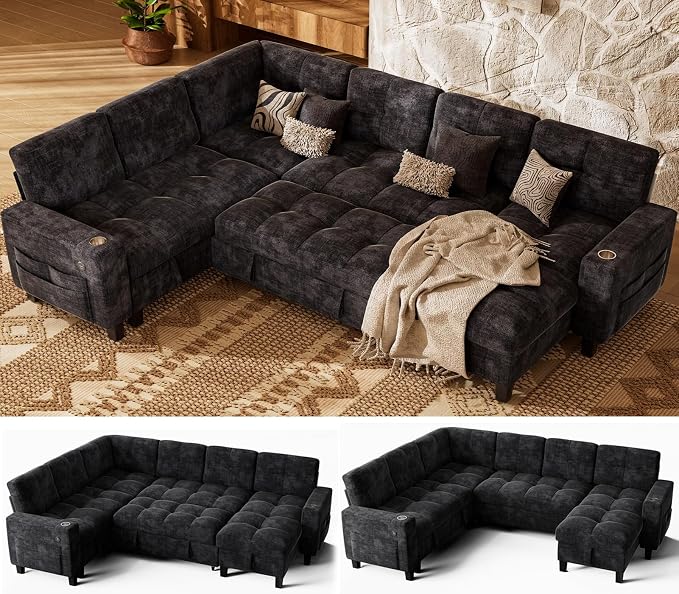 Marsail 110" Sectional Sleeper Sofa by Marsail