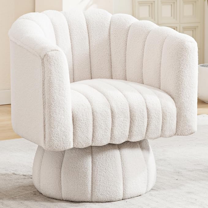 Swivel Accent Barrel Chair by YUUIJOAA